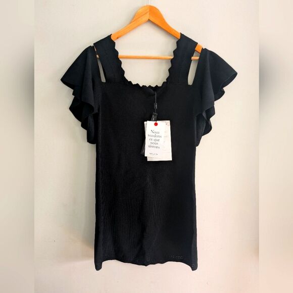 Apiece Apart Black Sheath Dress Size S Black - Picture 1 of 9